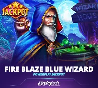 Fire Blaze: Blue Wizard PowerPlay Jackpot（Playtech）游戏封面