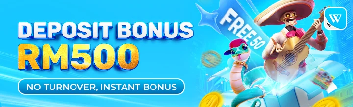 Winbox 存款红利 RM500 及 Free 50，无需流水，即时到账